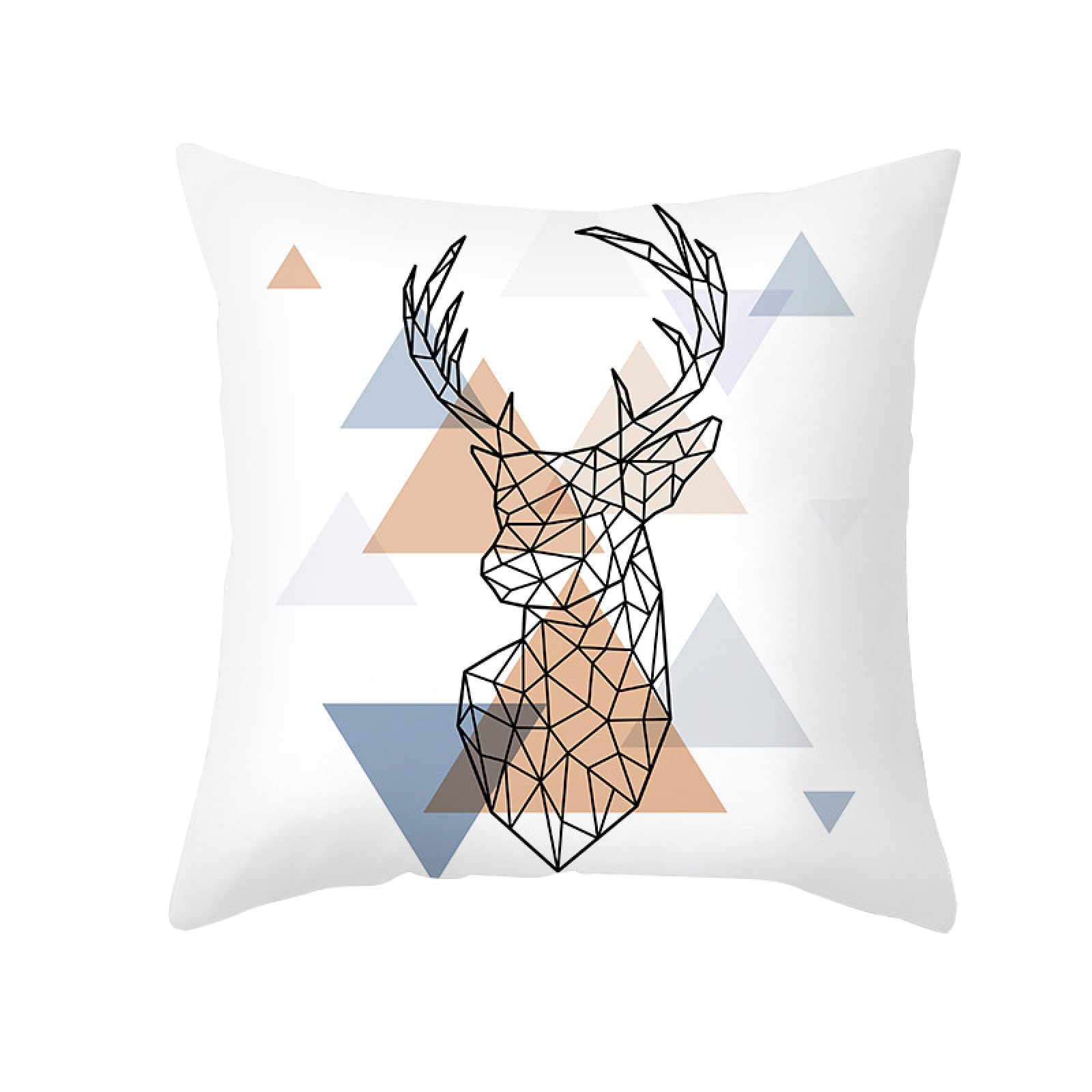 Cushion Covers White Abstract Pillow Cases Soft Linen Bed Cushions with Covers Included Washable Sofa Cushions with Invisible Zip Pillowcase Breathable Pillow Cover Cushion Cover 80x80cm/1 Pack