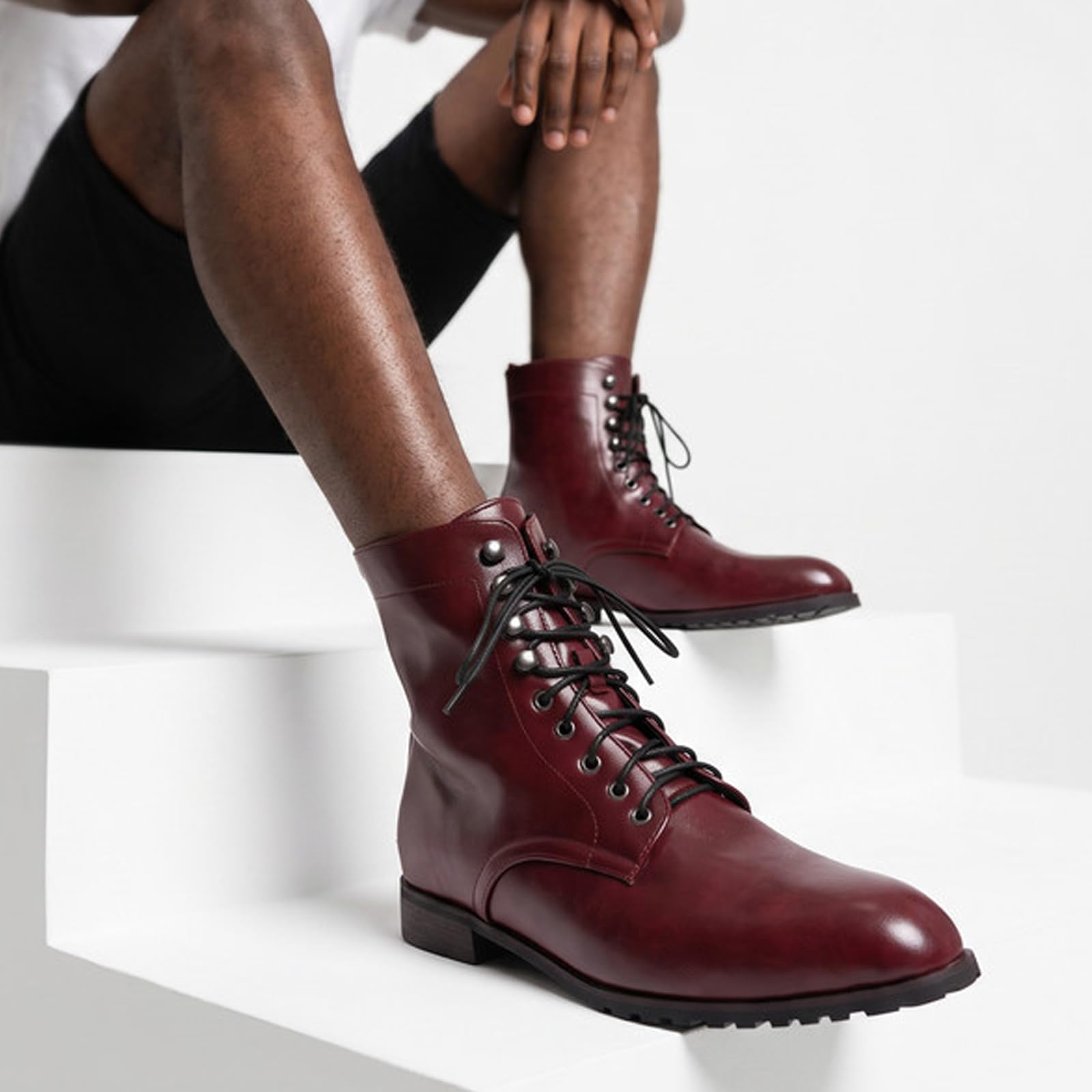 Stivaletti Equitazione Camminata Uomo Stile Britannico Vintage