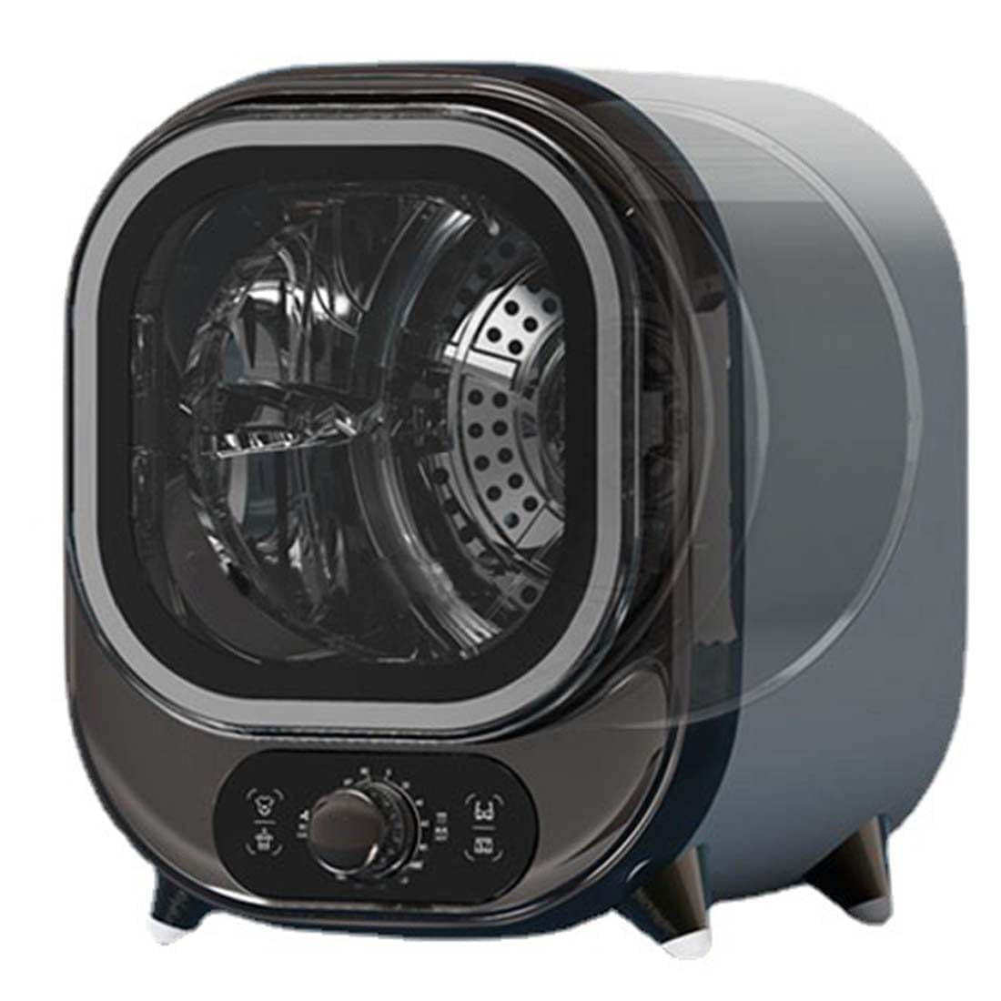 Secadora Pequeña, Condensador Ventilado De 5 Kg - Mini Secadora Giratoria Portátil Y Compacta | Montable En Pared Con Capacidad De Carga De 0,8 Kg - Azul Elegante | Solución Ideal Para Encime(Color:C)