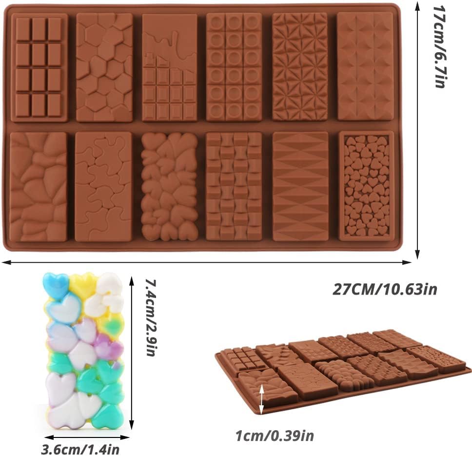 Silikon-Schokoladenform „Dubai“ – 2-teiliges Set, Lebensmittelecht, Mit Schaber – Perfekt Für Selbstgemachte Pralinen & Desserts