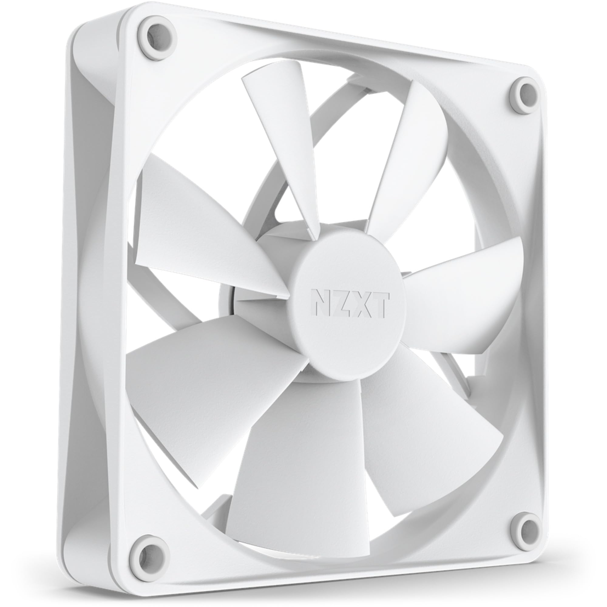NZXT F120P Static Pressure Fans - RF-P12SF-W1 - Consistent Pressure - Powerful Cooling - Long Lifespan - 120mm Fan Single Pack - White