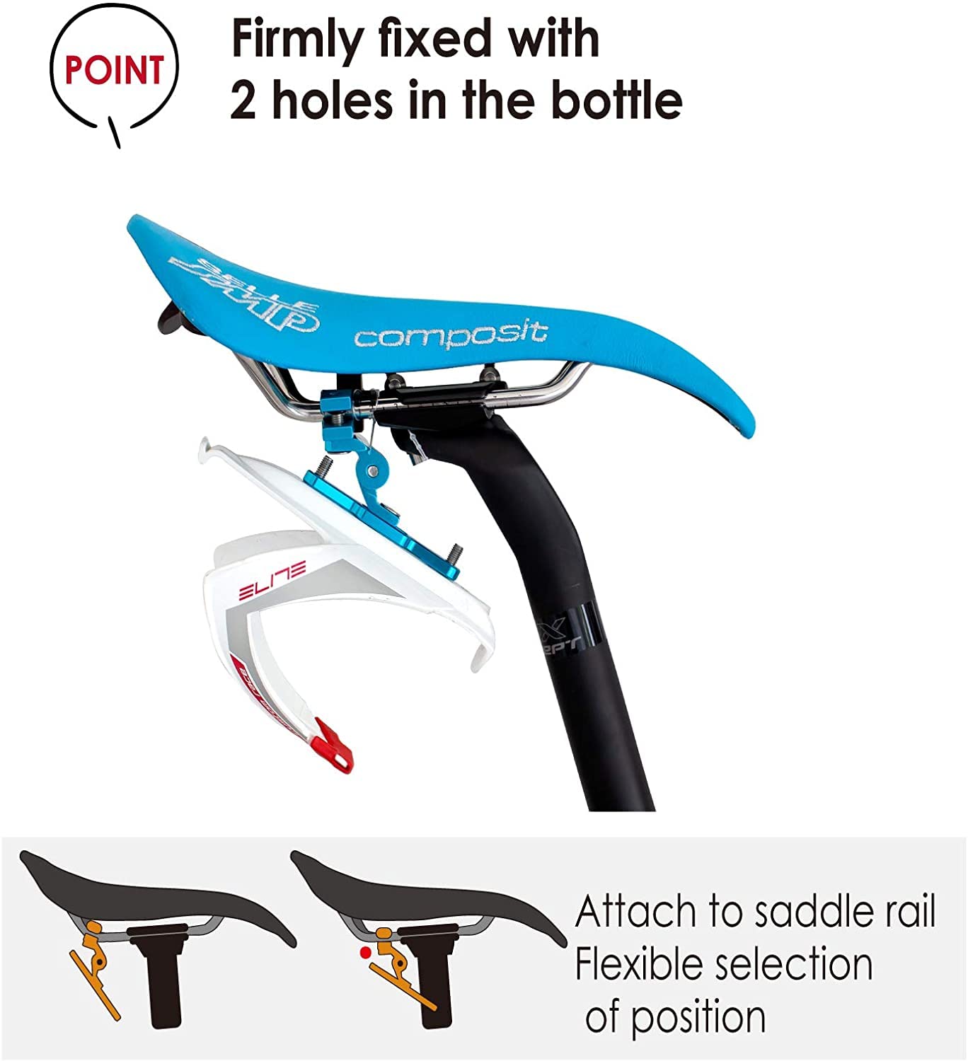 Adaptateur De Montage De Porte-bidon Alliage D'Aluminium