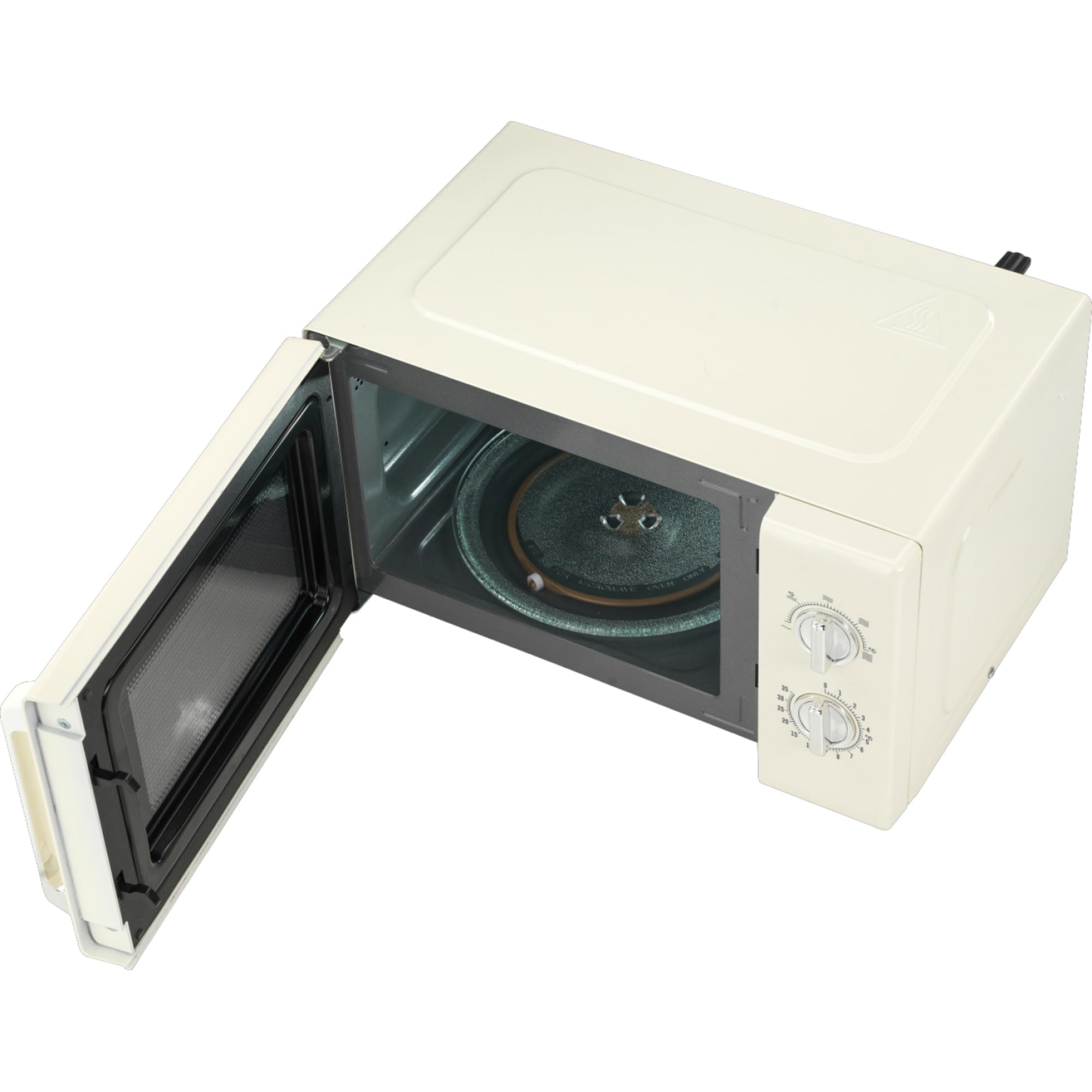 Gorenje MO20E1HRL Microondas, 20 litros, 700 W, AquaClean, Temporizador, función de descongelación, 5 modos, protección infantil, blanco/retro