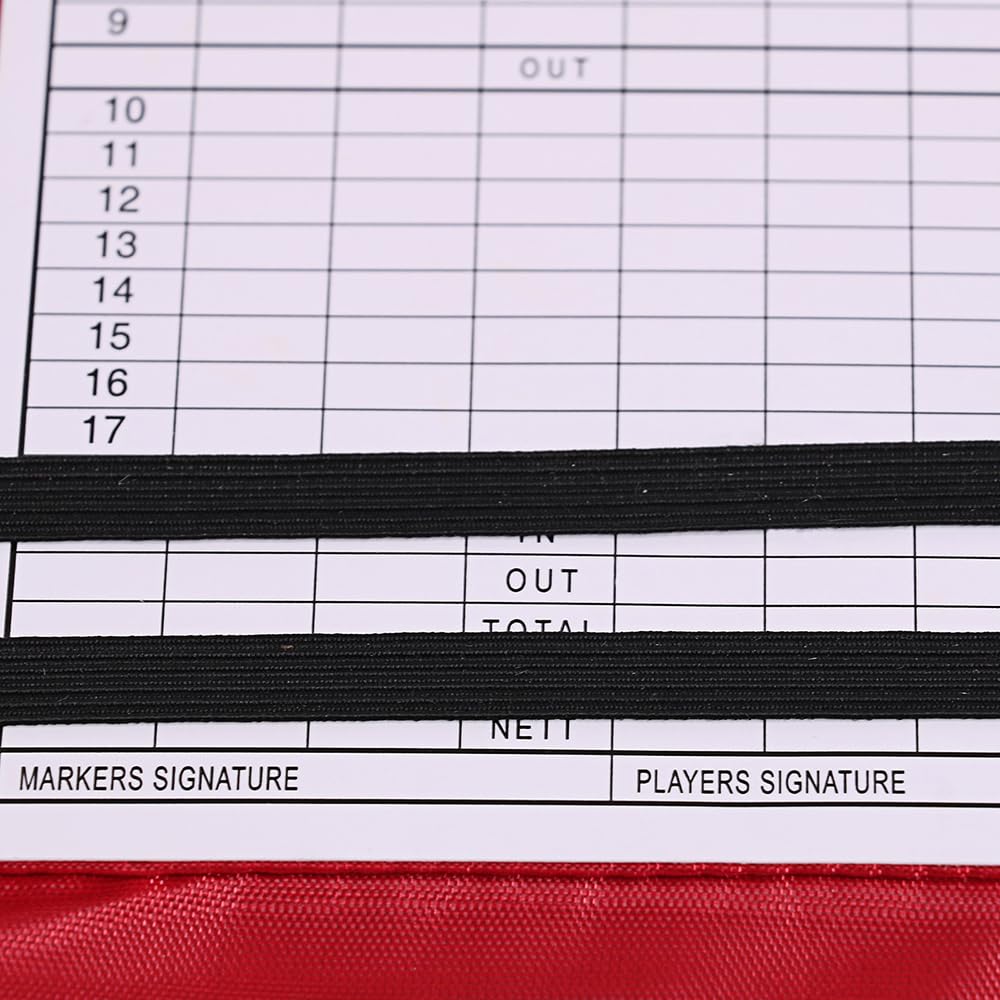 DONGKER Porta Carte da Golf Custodia Segnapunti in Pelle PU con Matita