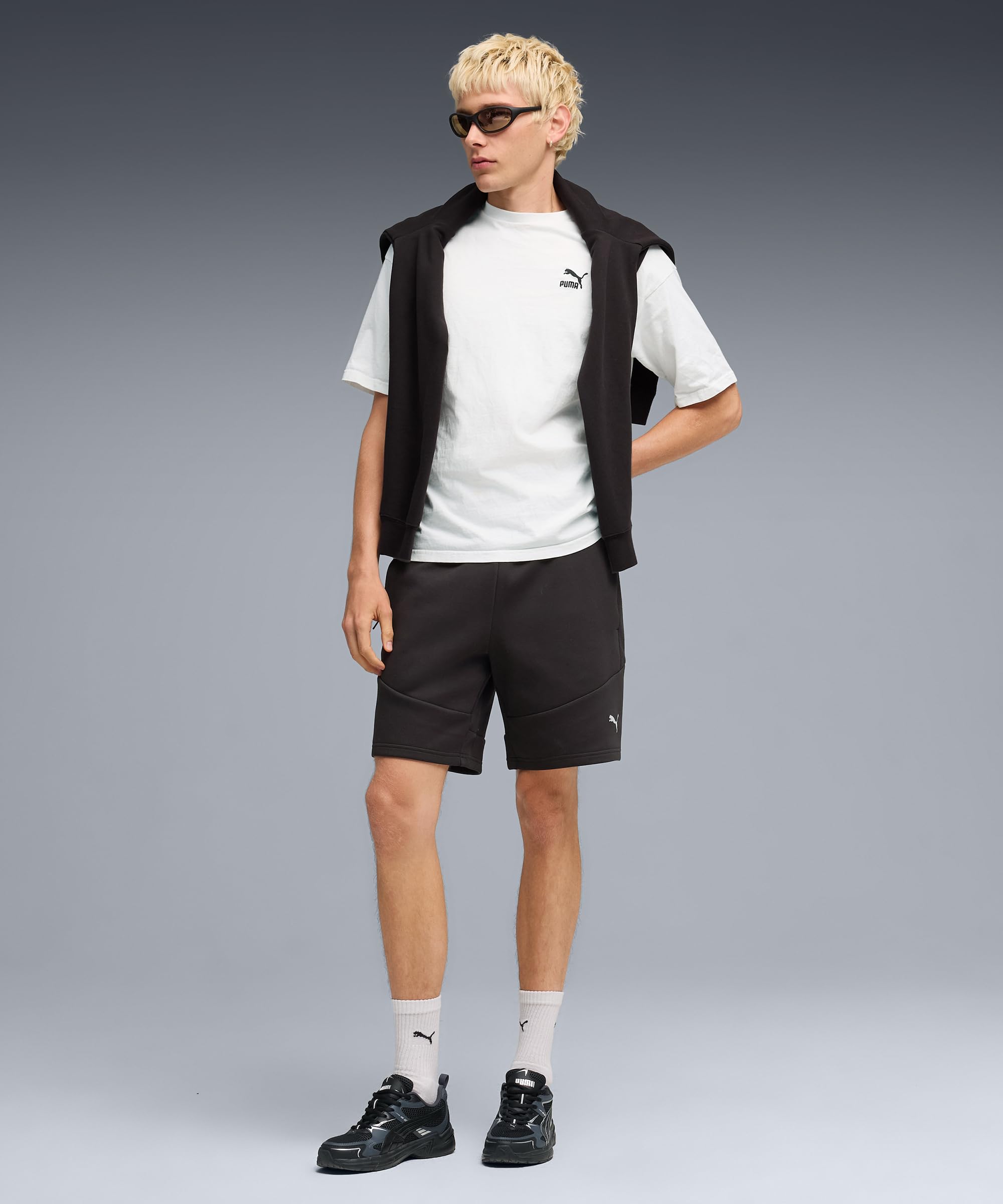 PUMA Herren Strick-Shorts Evostripe Shorts Dk