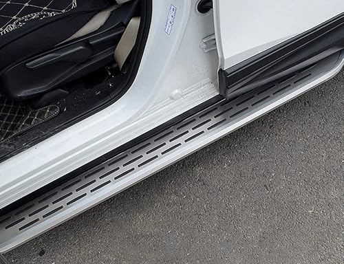 Miniatura 4 de 2 barras Nerf plateadas con estribos negros para Nissan X-Trail Rogue T33 2021-2023