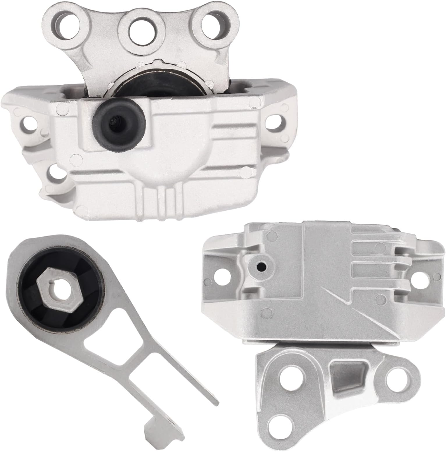 Engine Motor Mount & Trans Mount Set Compatible with 2016-2018 Fiat 500X 2015-2020 Renegade 2017-2020 Compass 2.4L Replacement for A5862 A5898 68258599AA 68363755AA 68363756AA