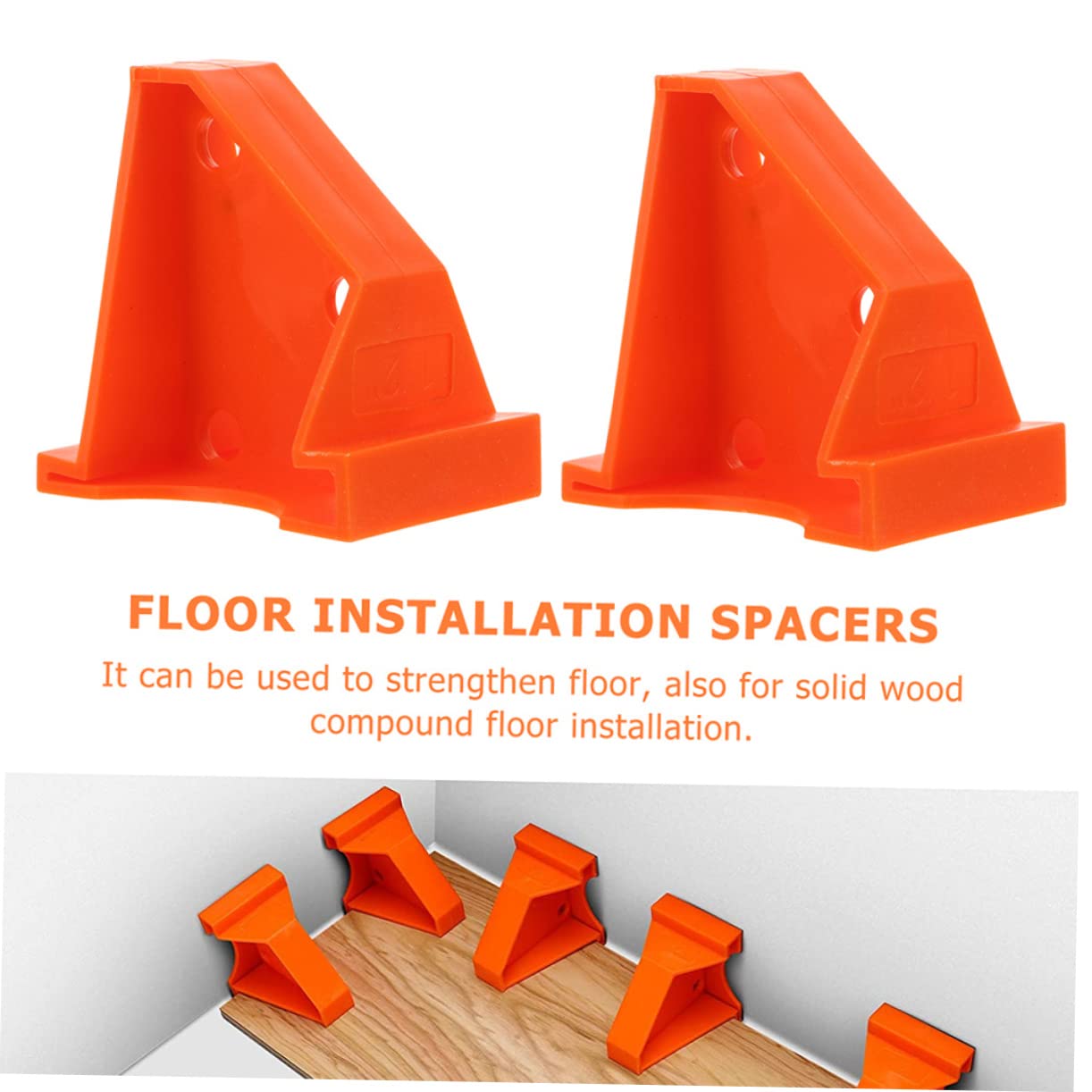 Espaciadores de Plástico Naranja Kit de 30 Ligeros y Fáciles de Transportar para Instalación de Pisos Laminados y Madera Sólida para Montaje de Suelos
