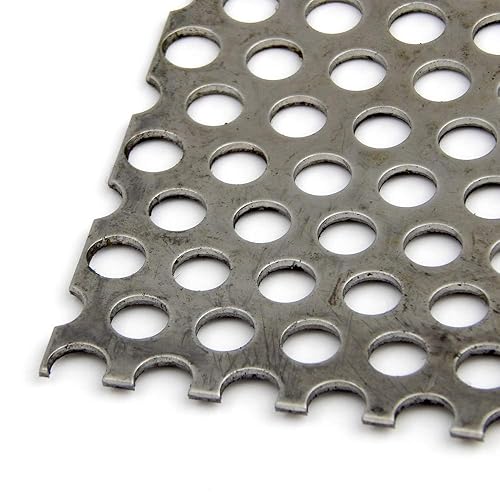Miniatura 4 de 304, hoja perforada de acero inoxidable, sólida, acabo sin pulir (molinillo), sistema imperial, escalonada, 1