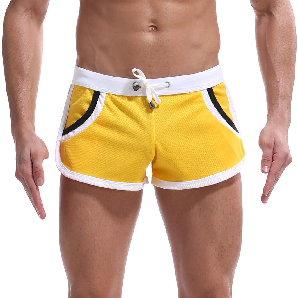 LovelyAngel Sweatpants Uomo Invernale Men's Pants Home Sports Leisure Shorts Trousers Summer Thin Breathable Men's Pants Plush