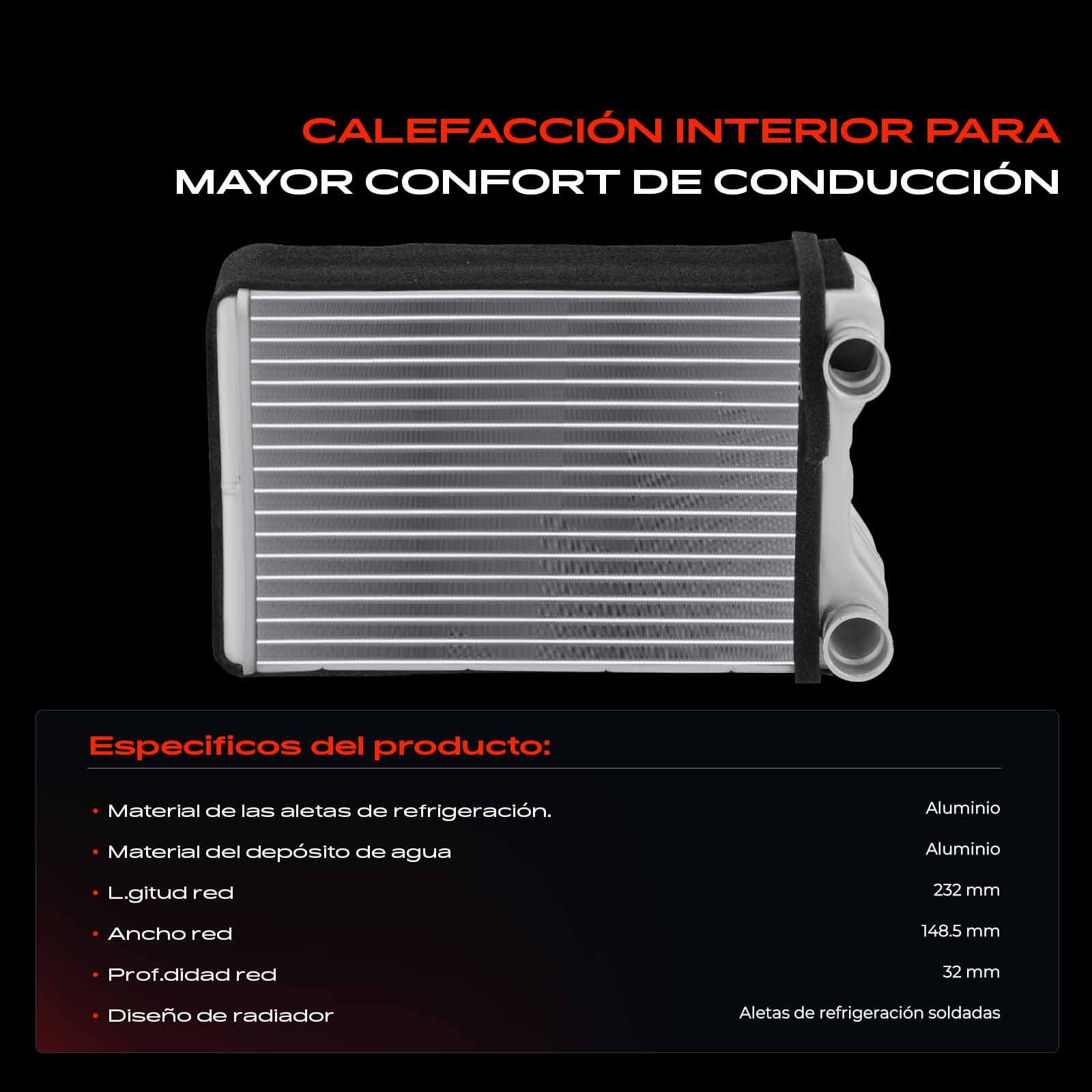 Frankberg Intercambiador de calor para calefacción interior 8E1820031 | Compatible con: A4 8EC, Exeo 3R2, A4 Cabriolet 8H7, Exeo ST 3R5, A4 Avant 8ED, A4 8E2, A4 Cabriolet 8HE, A4 Avant 8E5