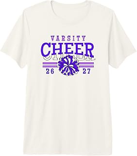 Varsity Cheer 2027 Class Team Spirit School Pride Premium Tri-Blend T-Shirt