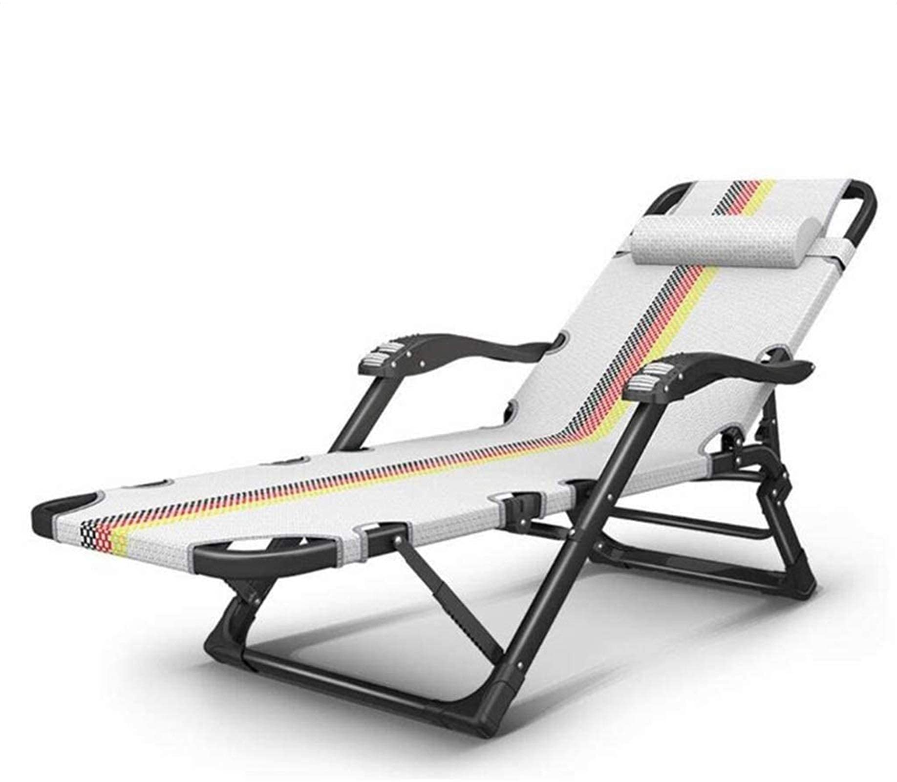 Chaises longues de jardin pliantes et fauteuil de camping inclinable multiposition