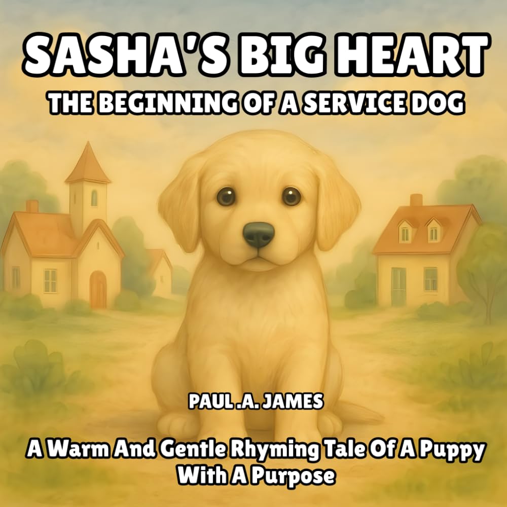 SASHA'S BIG HEART, THE BEGINNING OF A SERVICE DOG: A WARM AND GENTLE RHYMING TALE OF A PUPPY WITH A PURPOSE (THE SASHA SERVICE DOG SERIES)