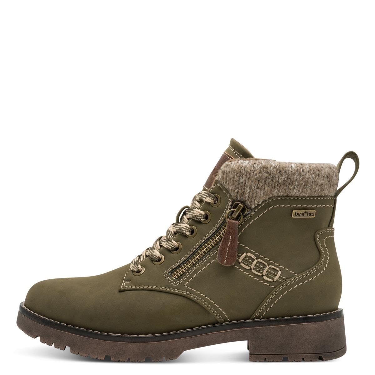 Jana Kobiety Jana Damen Lace Boot Flat Tex + VeganModa — buty