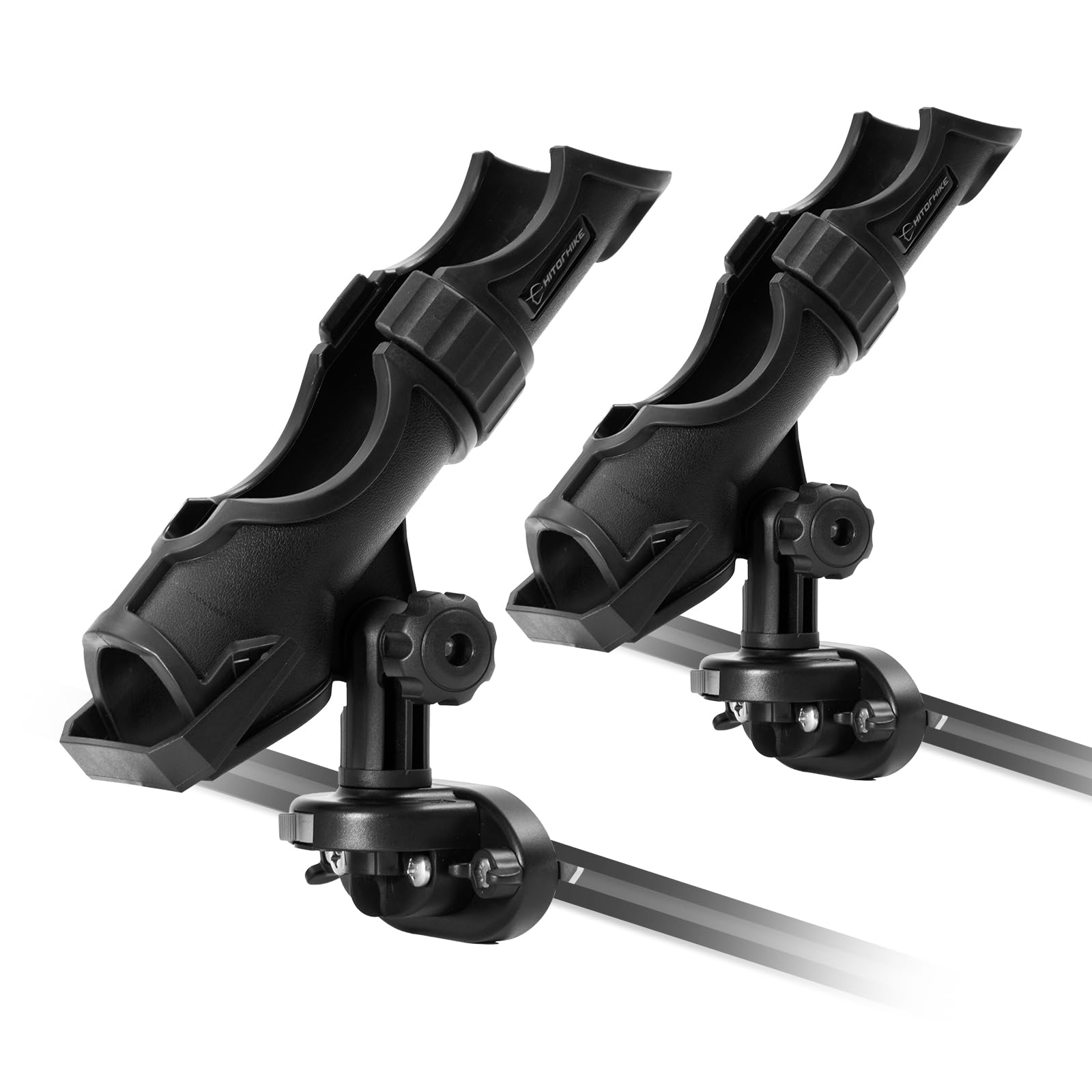 HITORHIKE Fishing Rod Holder Universal Fit Kit Allows for 360-degree Adjustment Kayak Fishing Boat Powerlock Rod Holder