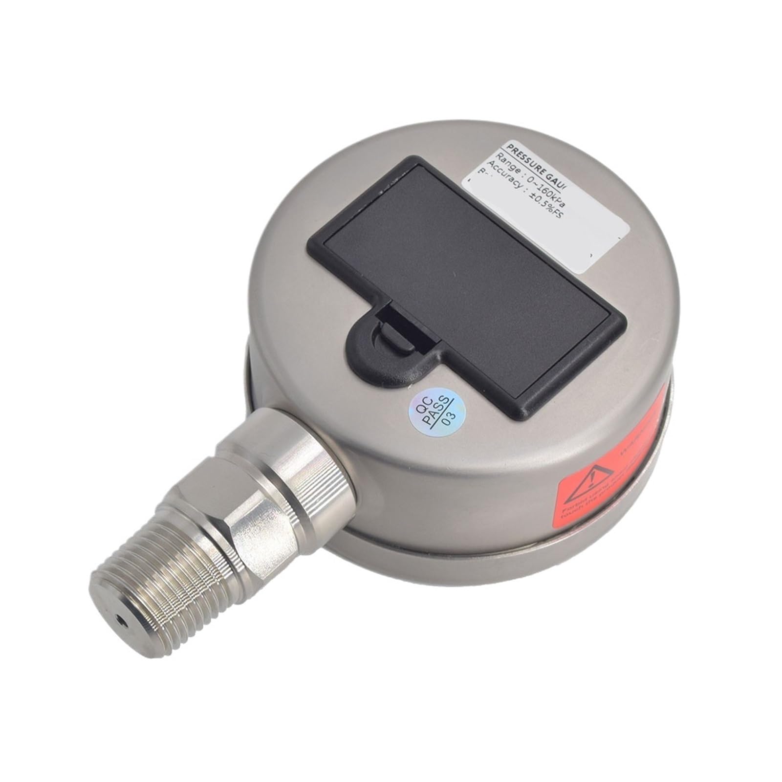 Edelstahl-Manometer, 80-mm-Membran, digitales Luft-Öldruck-Flüssigkeitsmanometer, Genauigkeit 0,5% FS(0-16MPa)