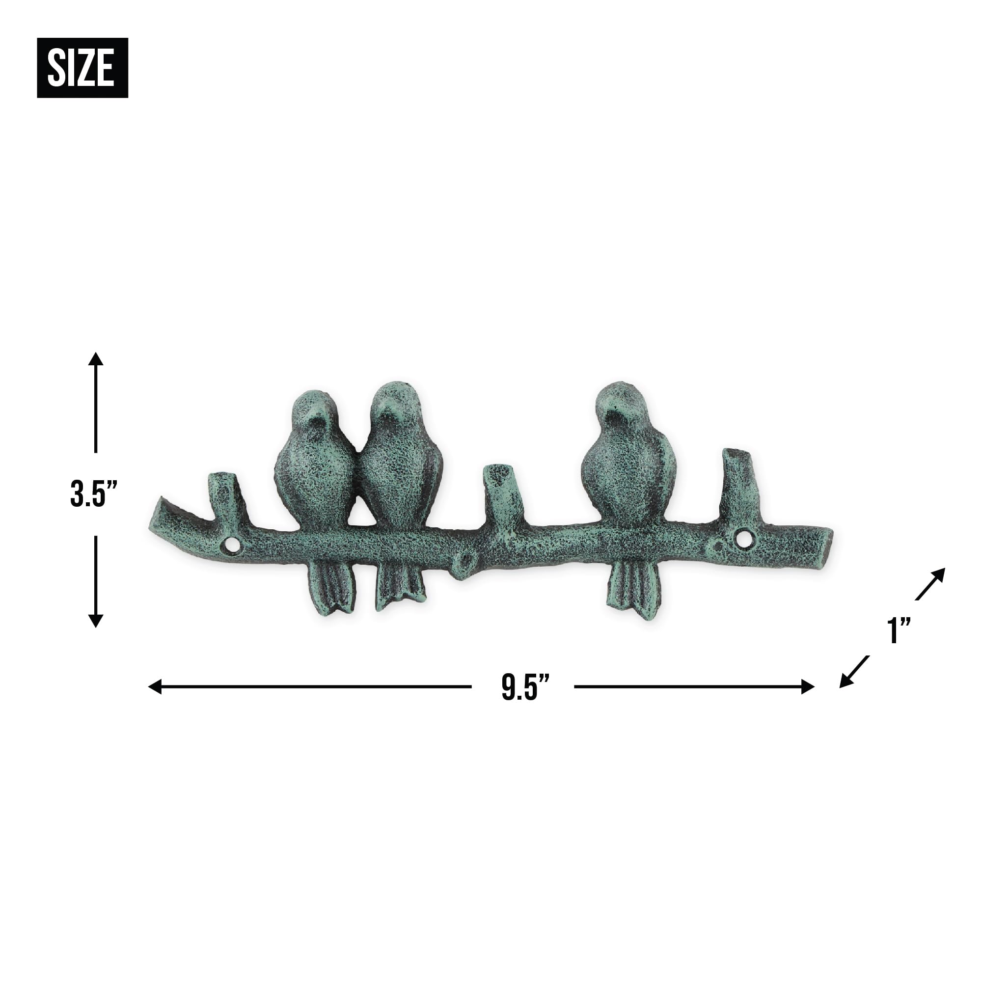 Accent Plus Birds On A Branch - Gancho de pared (juego de 2)