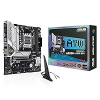 ASUS AMD A620 (Ryzen AM5) mATX Motherboard with DDR5, PCIe 4.0 Support, Dual M.2 Slots, DisplayPort, HDMI™, Realtek 2.5Gb Ethernet, Wi-Fi 6, Rear USB 3.2 Gen 2 Ports, Front USB 3.2 Gen 1 Type-C®