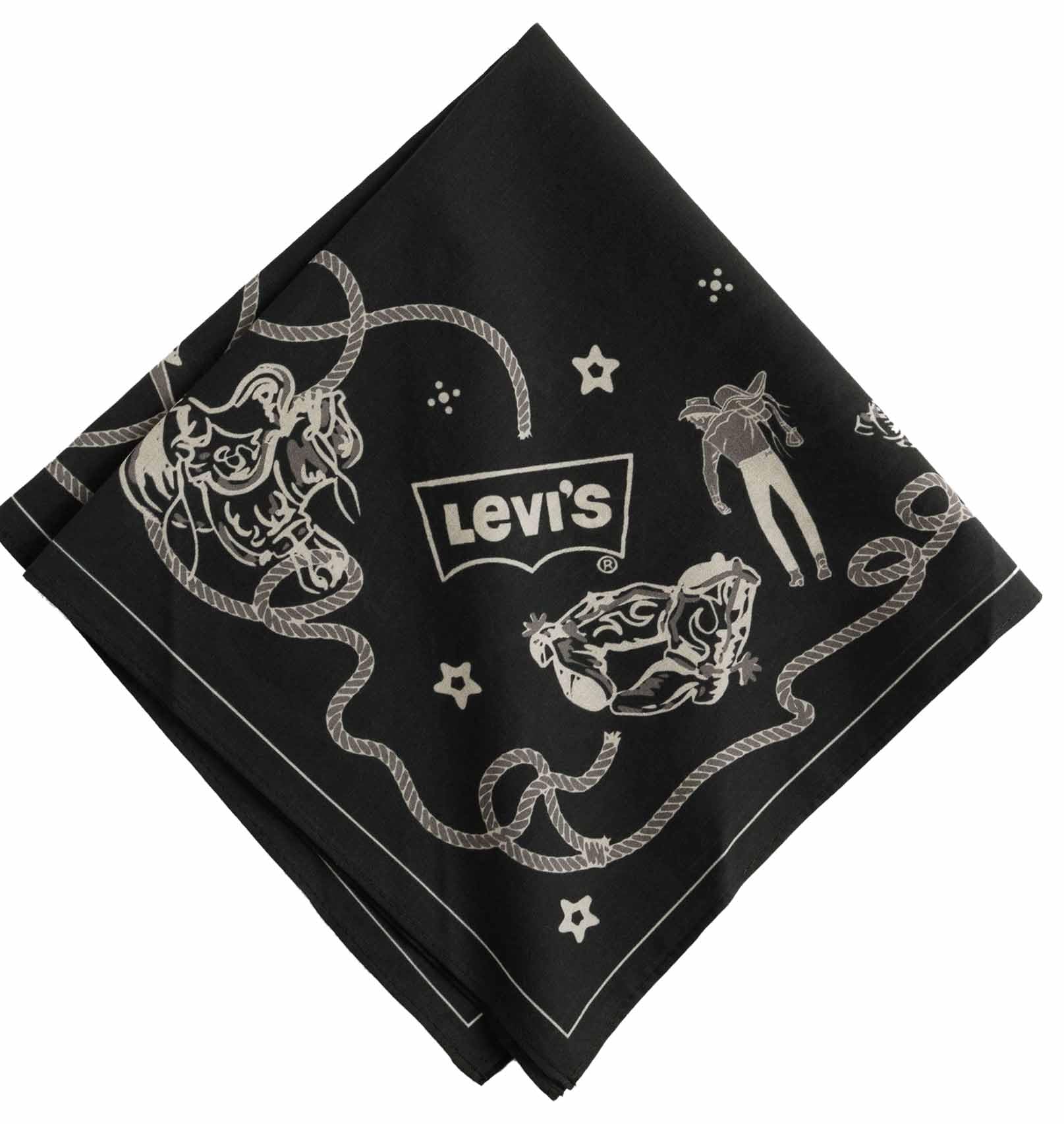 Levi's Ranchers Neckwear, Rancher Bandana Anthracite, One Size