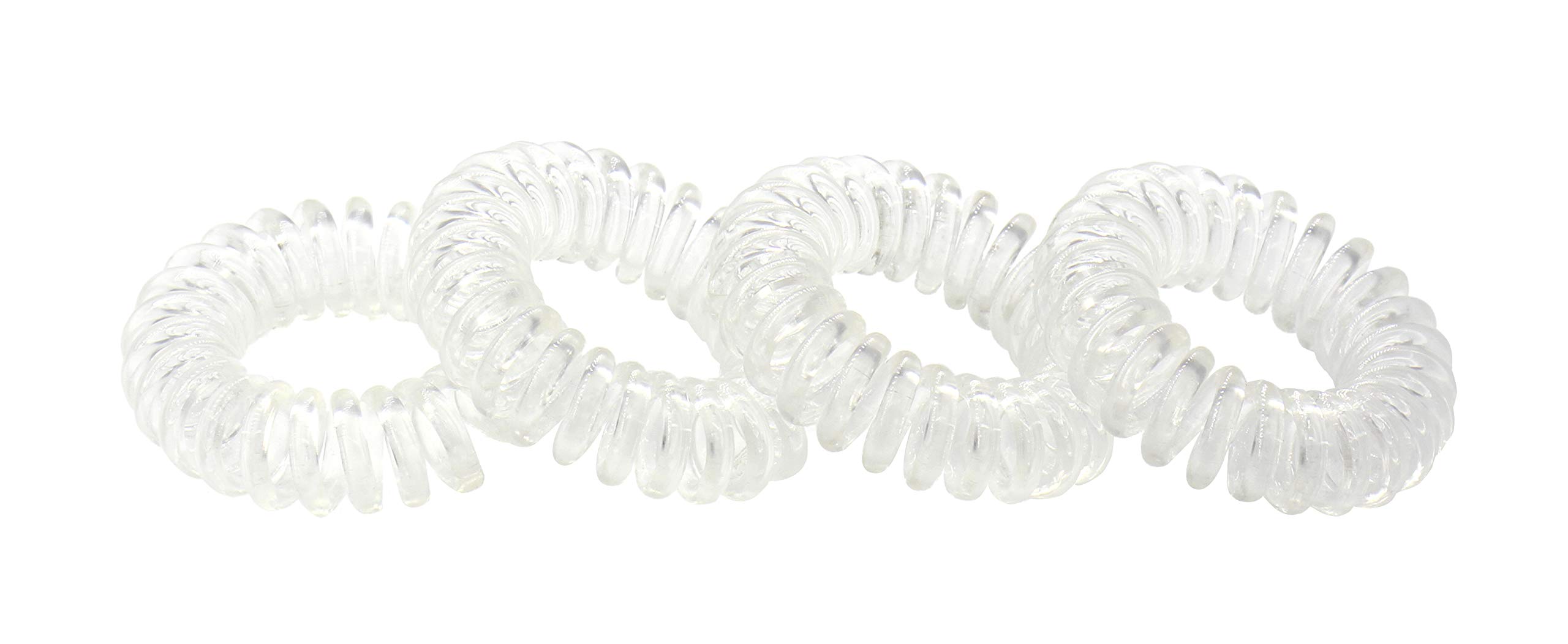 Soft Hold No Kinks Tie Pack, przezroczysty, 4 sztuki, (4 sztuki)