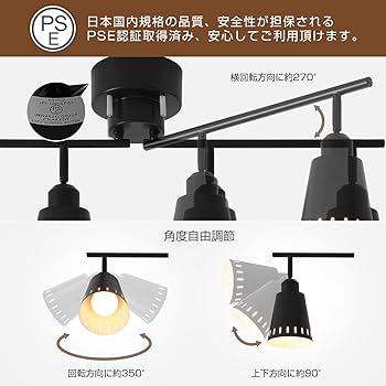 Amazon.co.jp : PNRLUX シーリングライト 4灯 6畳 8畳 E26口金