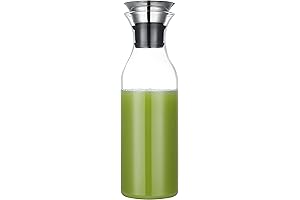 Elegant Karafu Borosilicate Glass Carafe with Lid for Refreshing Hydration