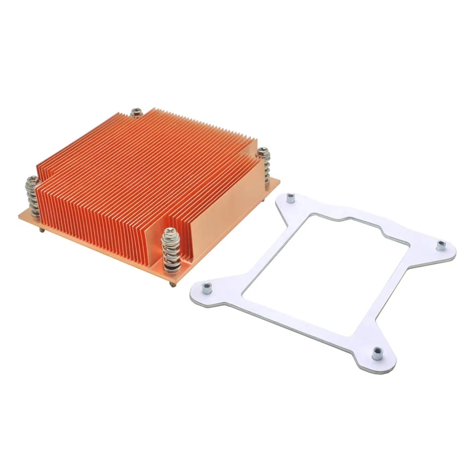 Chłodnica procesora serwera 1U Skiving Fin Miedziany radiator kompatybilny z LGA 1150 1151 1155 1156 I3 I5 I7 Komputer przemysłowy Chłodzenie pasywne