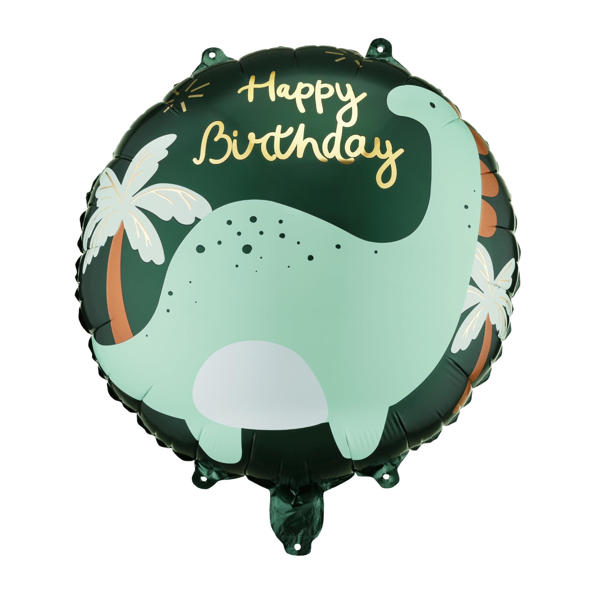 Dinosaur Birthday Balloon PartyDeco 18 Inch – Happy Birthday Dino Foil Balloon for Kids Party, Helium or Air Filled