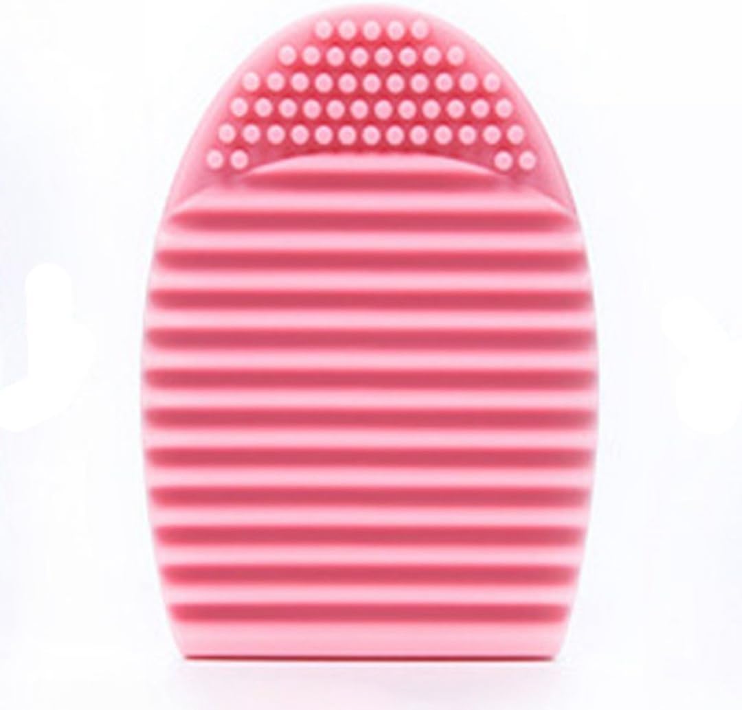 SCRUB SHELL Makeup Silicone Brush Cleaner Scrubber Tool Foundation Cosmetic Brush Cleaning Tool Washing Glove Cleansing Face Brush Makeup Treatment Tool BrushEgg 5 COLORS - PINK