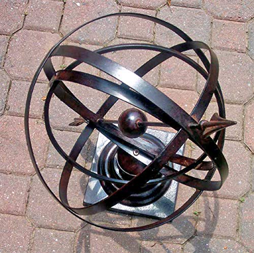 Large 24" Iron Arrow Armillary Sphere - Thumbnail 4