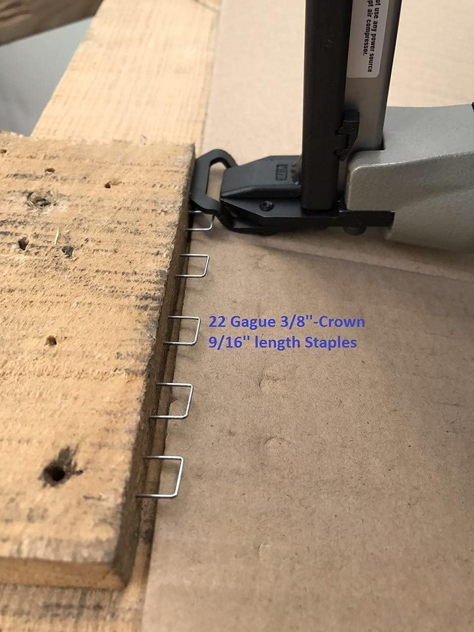 meite MT7116B 22 Gauge 3/8-Inch Crown 9/16" to 5/8" Length Fine Wire Stapler Professional for Picture Frame