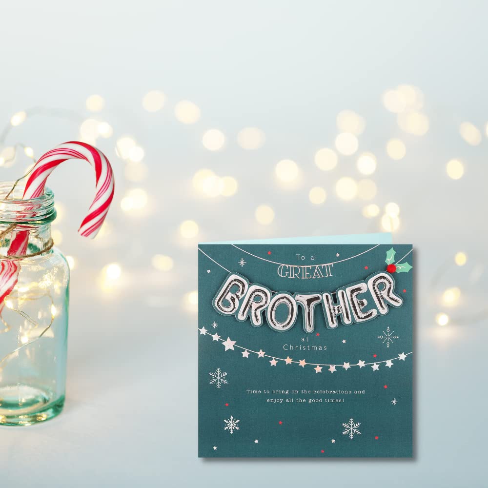 Weihnachtskarte „To A Great Brother“ Von Clintons – Mit Persönlicher Botschaft