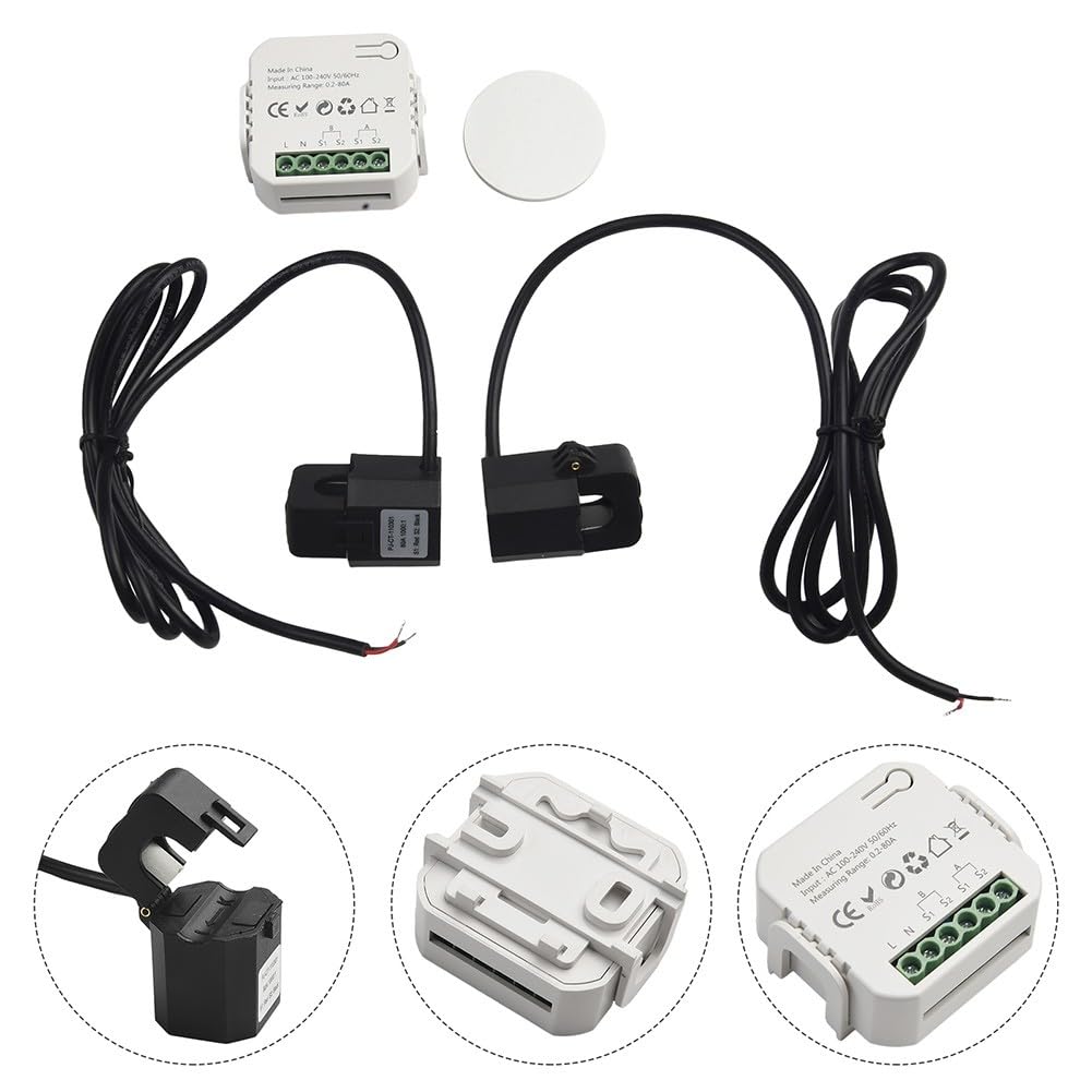 NbgrvB Tuya Zigbee - Contatore di energia a 2 vie con morsetto, potenza in