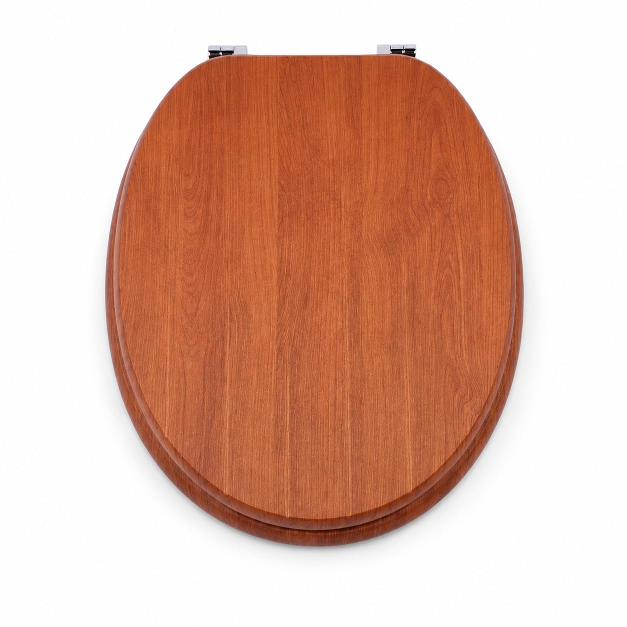 Wajha Antique Wooden 18 Inch Universal Mdf Wooden Toilet Seat, Novelty Bathroom Wc Loo Seat With Easy Fit Fittings For Standard Toilets (Antique Wooden)