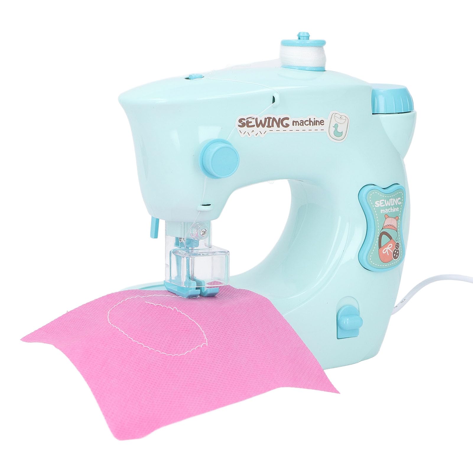 Juguete para Máquina de Coser, Máquina de Coser, Mini Juguetes para Juegos de Simulación, Kit de Costura para Niños de 8 a 12 Años, Juguete Artesanal Educativo y Divertido (Plata)
