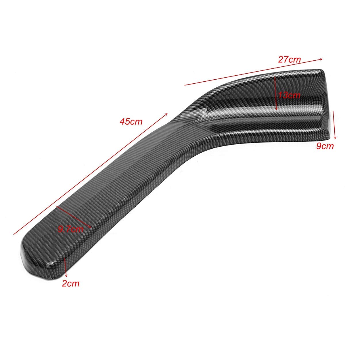 Auto Carbon Fiber Style Universal Winglet Typ Auto Frontstoßstange Lip Diffusor Deflektor Spoiler Splitter Canard Lip Body Kit Stoßstangenlippenabweiser