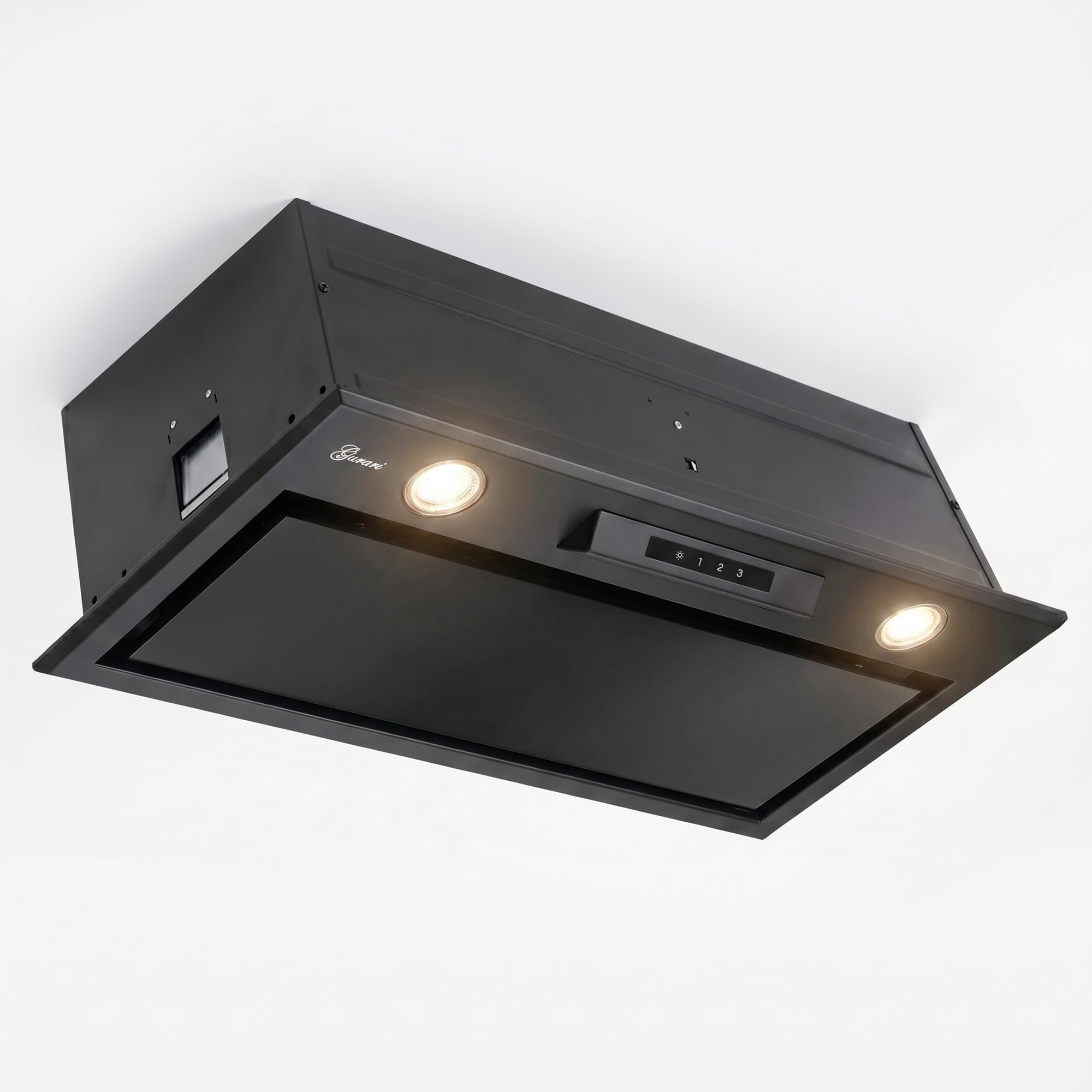 Gurari Dunstabzugshaube 70 cm GCH B 545 BL 70 PRIME Unterbauhaube Schwarz 1000 m³/h Touch Control Fernbedienung Abluft Umluft EEK A