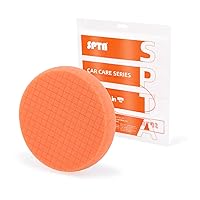 Vista 18 de SPTA - Almohadillas de pulido de espuma de corte alto T80, 3 unidades de cara de 6.5 pulgadas para placa de respaldo de 6 pulgadas, almohadillas