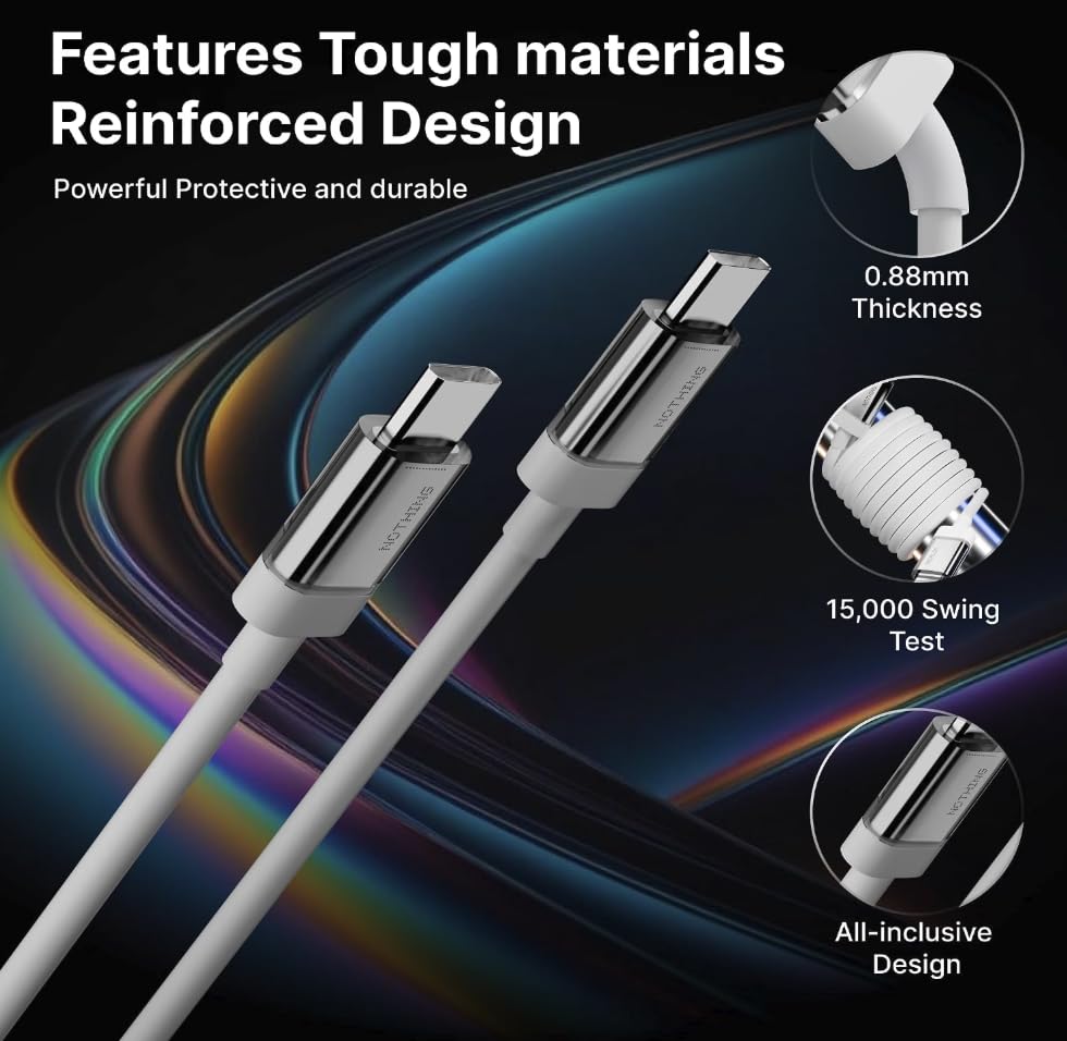 AILKIN 45W USB Type C Charger Adapter with USB Type C to C Cable Compatible with Nothing CMF Phone 1/Nothing Phone 2/2a/2a Plus/3a/3a Plus Phone 1/Tablet/Samsung M05/M35/M15/F15/M14 & Type C Devices — Amazon image 6