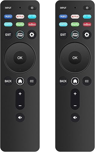 Paquete de 2 controles remotos universales XRT260 de repuesto aplicables para todos los televisores inteligentes Vizio Smart TV Smartcast 4K