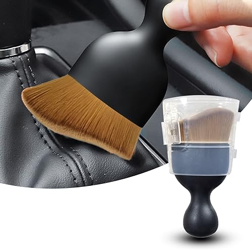 ZKFAR 1 cepillo de limpieza de cerdas suaves para automóvil, cepillo de polvo para interior del automóvil, herramienta de limpieza interior del