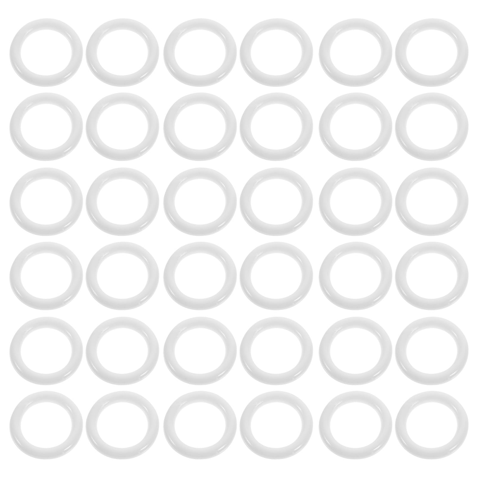 Anillas para cortinas de plástico resistente de 100 piezas, accesorios de repuesto ligeros