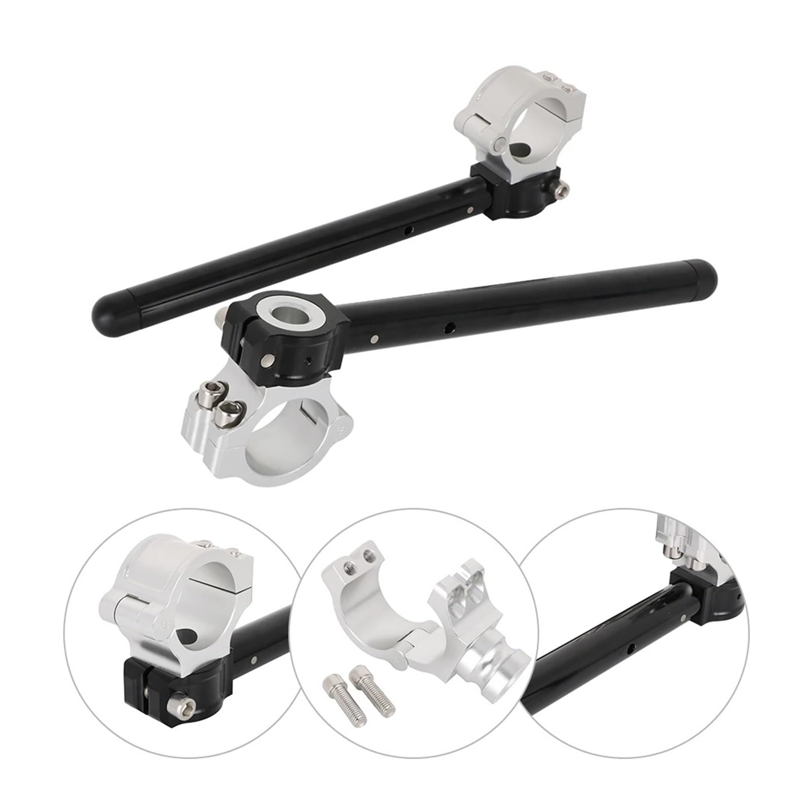 Guidon De Moto Universel Réglable CNC À Clipser Fourche 37 41 48 Mm Guidon Moto(37MM)