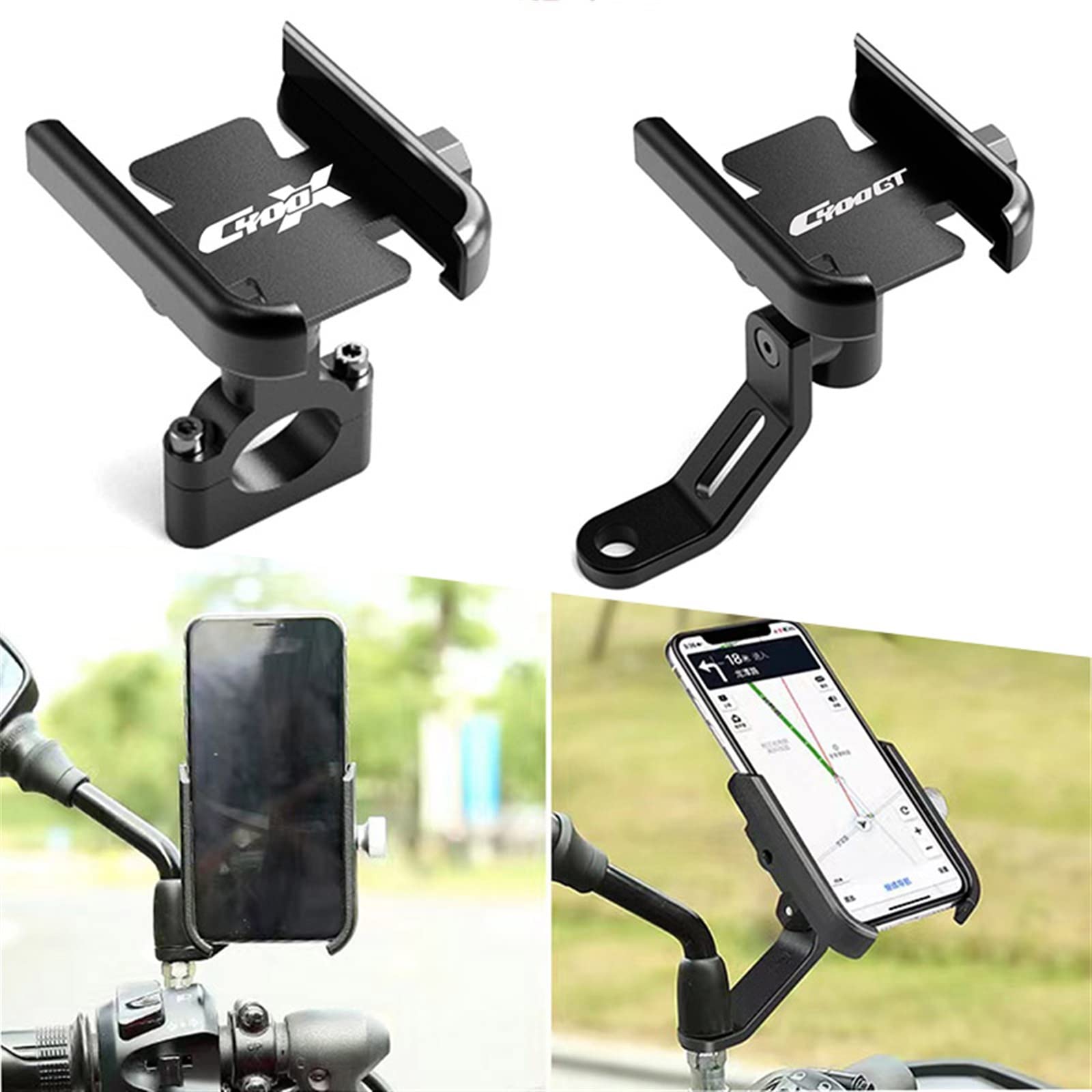 para BMW C400X C400GT C400 X GT C 400, Accesorios para Motocicleta, Manillar, Soporte para teléfono móvil, Soporte para GPS (Color : C400X C)