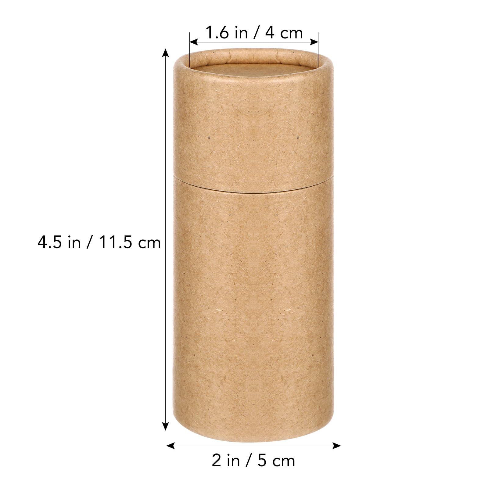 Gatuida Essential Oil Organizer Boxes: 10pcs Round Boxes with Lids Kraft Paper Cylinder Packaging for 50ml Essential Oil Bottles, Kraft Paper Containers for Home Use - Image 4