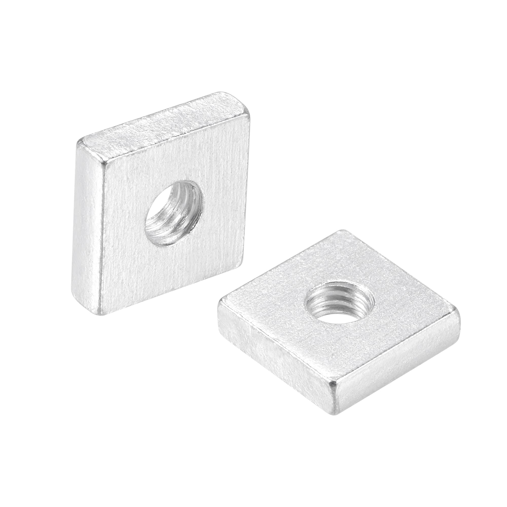 QUARKZMAN Dadi Quadrati, M6x15mmx4mm Zincato Kit di Assortimento di Filettature Metriche Grossolane, 25 Pz