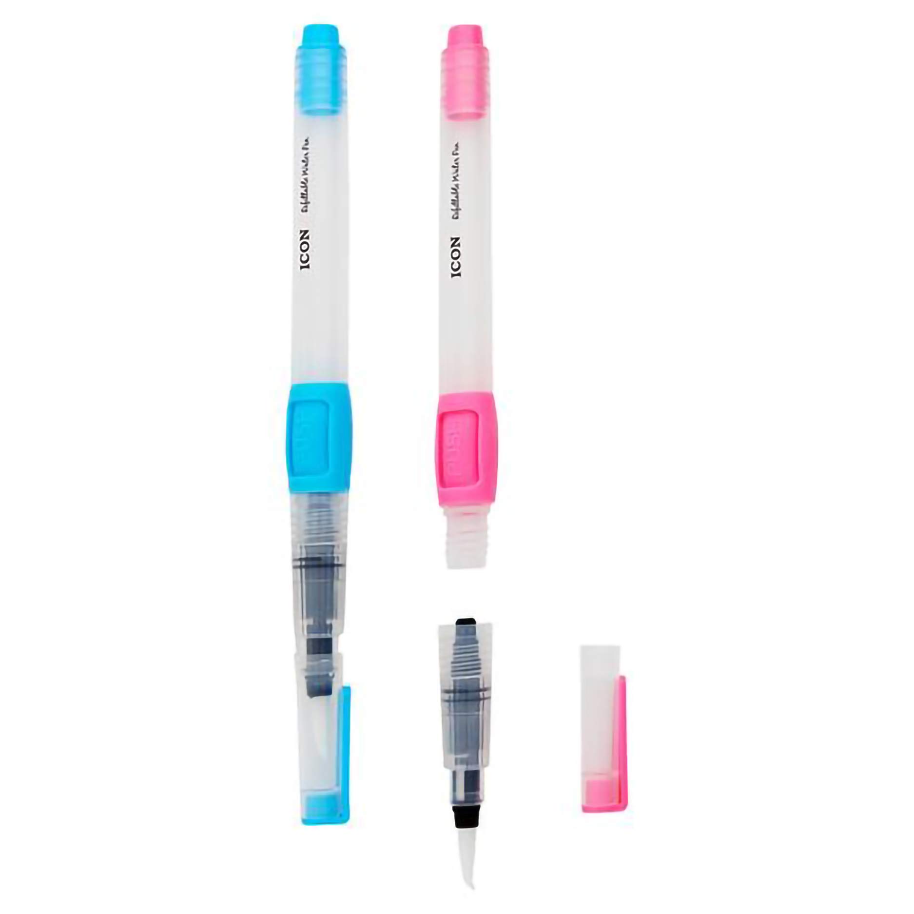 Premier Stationery Water Brush Pen, Pink or Blue, One