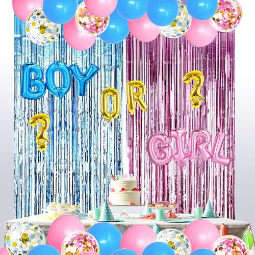 Tianjiao TJ22 Gender Reveal Party Supplies Kit, Pink And Blue Balloons thumb #5
