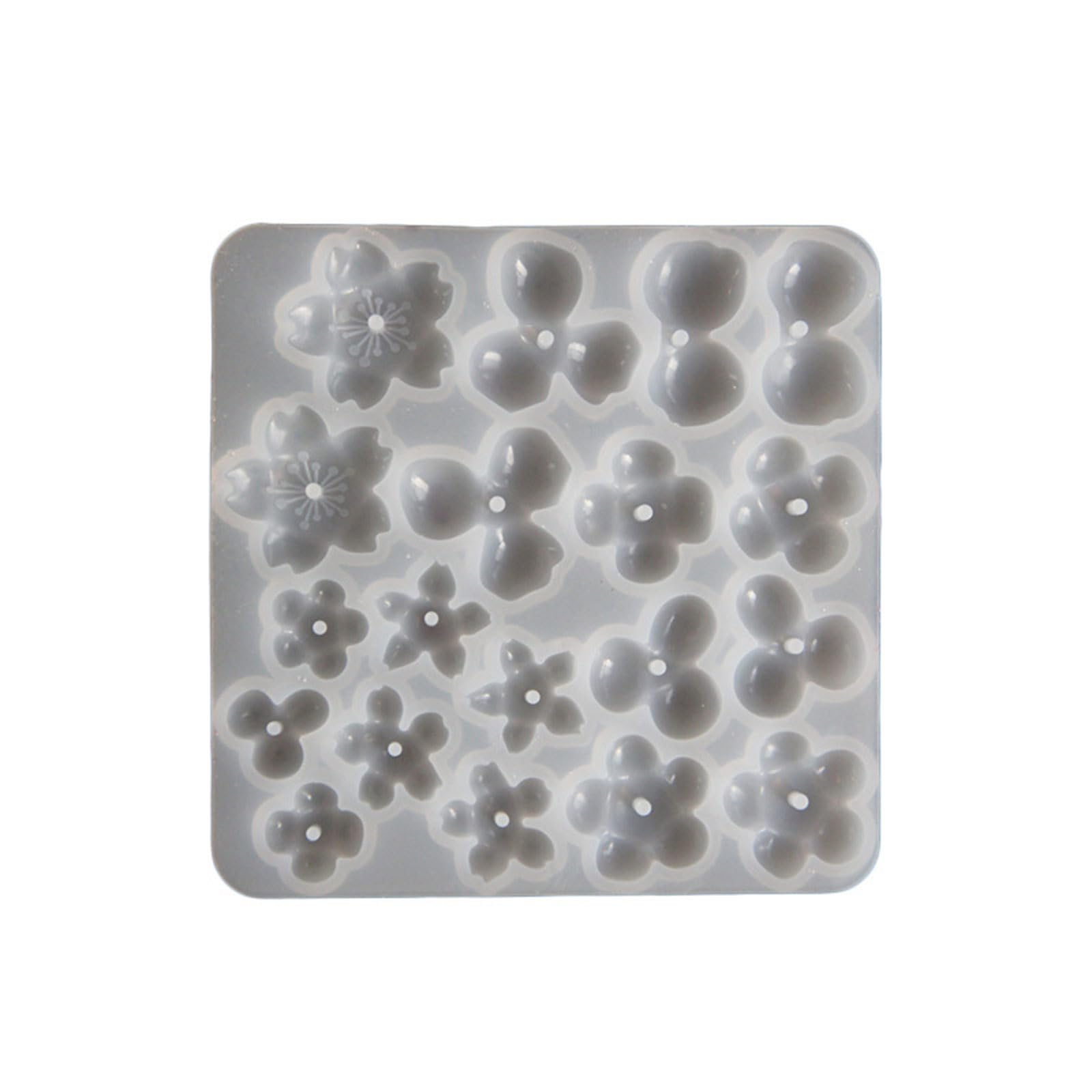 Yttkku Flower Mold Sturdy Silicone Flower For Customes Resin Pendants Bracelets Craft Projects Silicone Jewelry